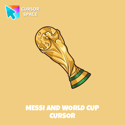 Messi and World Cup cursor pointer cursor