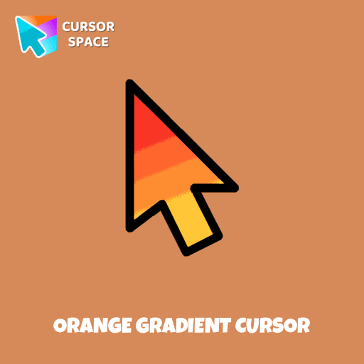 Orange gradient cursor arrow cursor
